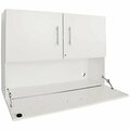 Whitney Brothers WB0662 Whitney White Wall 50'' x 15 3/4'' x 38 1/2'' Workstation Cabinet 9460662